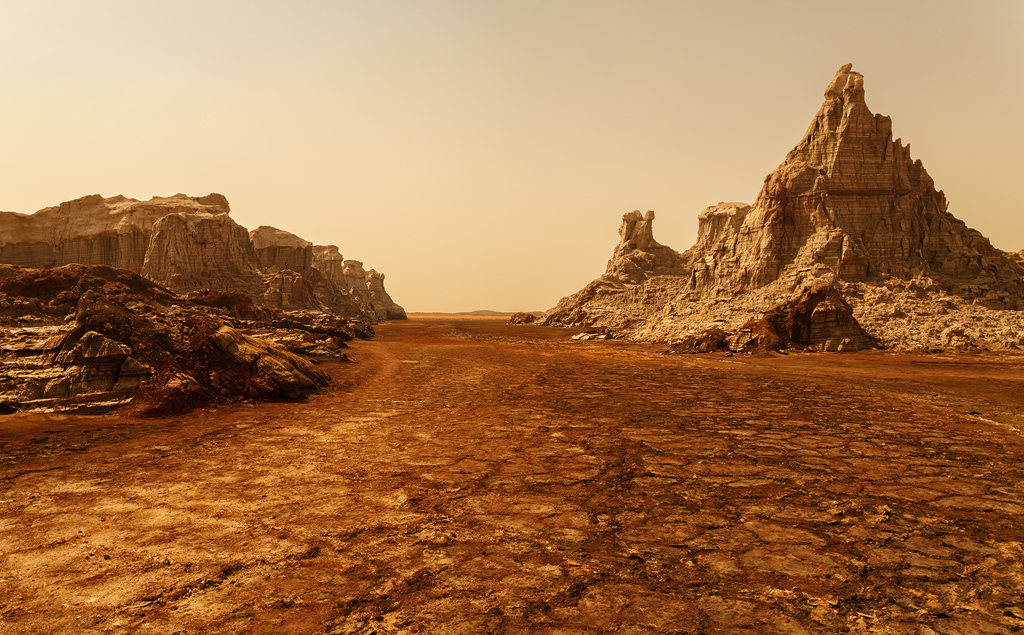 Danakil Depression landscape